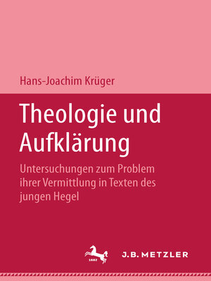 cover image of Theologie und Aufklärung